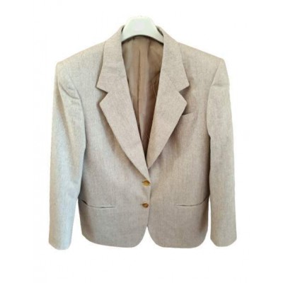 Brioni - Giacca da donna in pura lana vergine color beige. Italianfashionglam