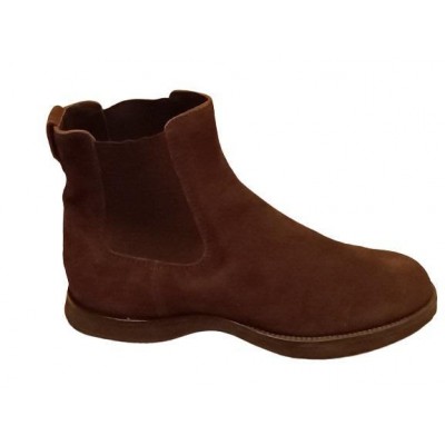 Hogan Chelsea Boots - Stivaletto da uomo in pelle marrone. Italianfashionglam