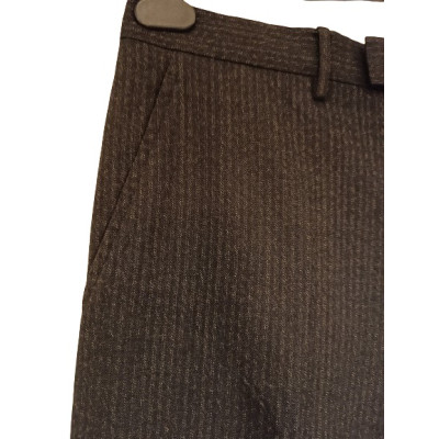 Prada - Pantalone da uomo in lana grigio scuro gessato. Italianfashionglam