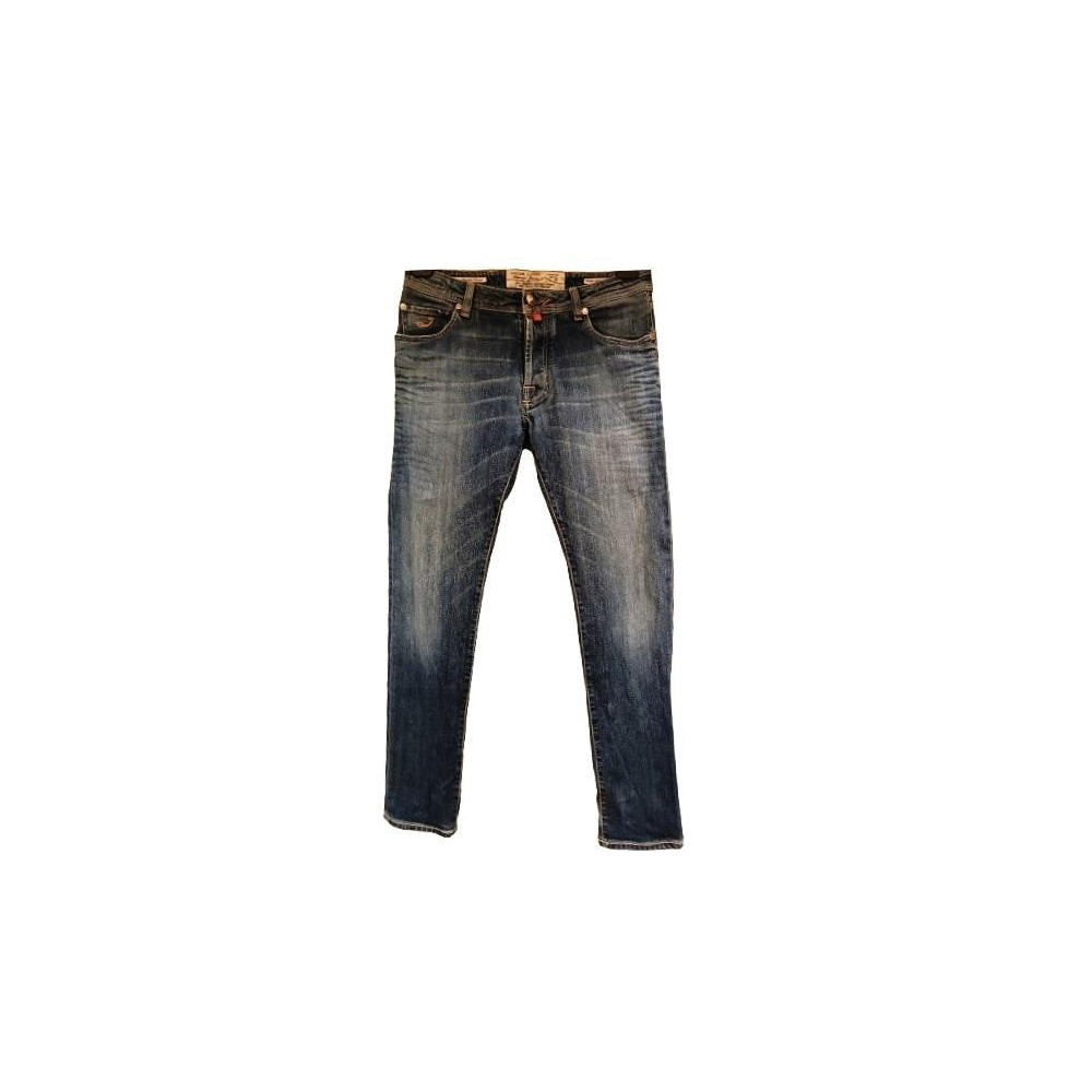 Jacob Cohën - Blue jeans da uomo in cotone denim slim fit. Italianfashionglam Jacob Cohën - Blue jeans da uomo in cotone denim slim fit. Italianfashionglam