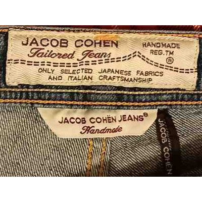 Jacob Cohën - Blue jeans da uomo in cotone denim slim fit. Italianfashionglam