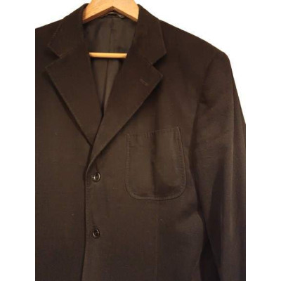 Canali - Giacca da uomo in fustagno di cotone color nero. Italianfashionglam