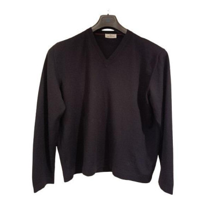 Valentino - Pullover da uomo in lana Merino 100% di colore nero. Italianfashionglam