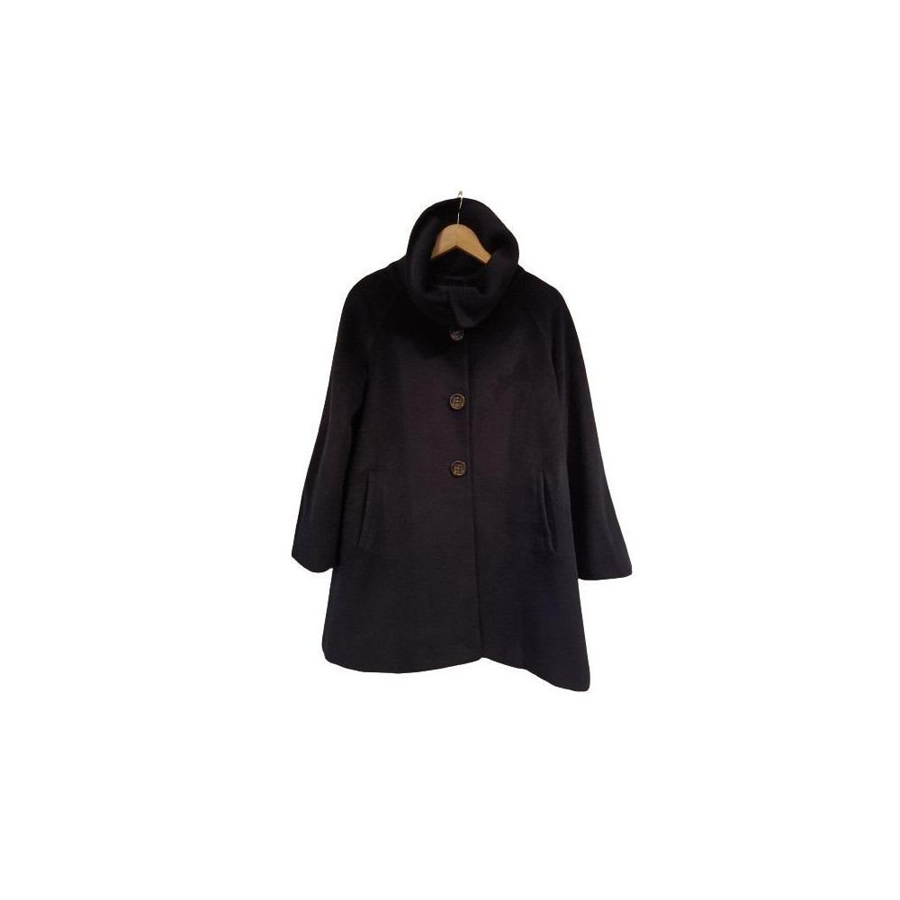 MaxMara - Giaccone chic da donna in pura lana blue navy. Italianfashionglam MaxMara - Giaccone chic da donna in pura lana blue navy. Italianfashionglam