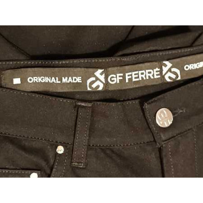 Gianfranco Ferré - Black jeans glamour da uomo 5 tasche. Italianfashionglam
