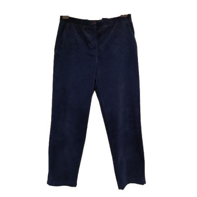 Aspesi - Pantalone da donna in velluto di cotone a coste blu - Italianfashionglam