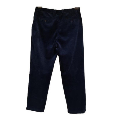 Aspesi - Pantalone da donna in velluto di cotone a coste blu - Italianfashionglam