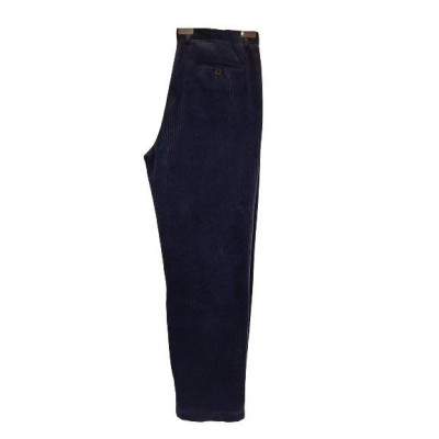 Aspesi - Pantalone da donna in velluto di cotone a coste blu - Italianfashionglam