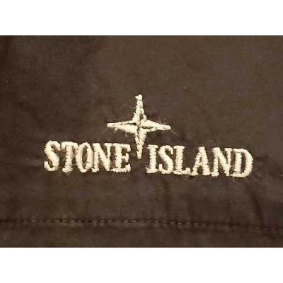 Stone Island - Camicia uomo in cotone nero double face. Italianfashionglam
