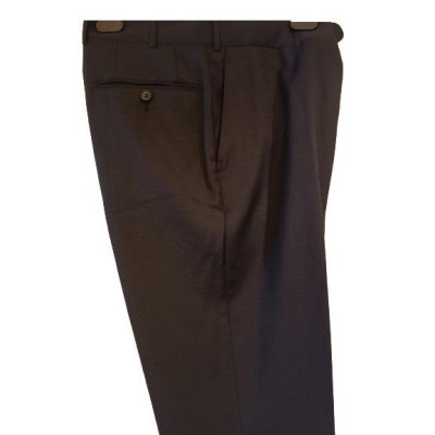 Corneliani - Pantalone da uomo in fresco di lana nero - Italianfashionglam
