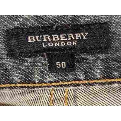 Burberry - Blue jeans glam uomo in cotone denim 5 tasche - Italianfashionglam