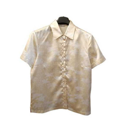 Fendissime - Camicia fashion da donna in poliestere beige e bianco - Italianfashionglam