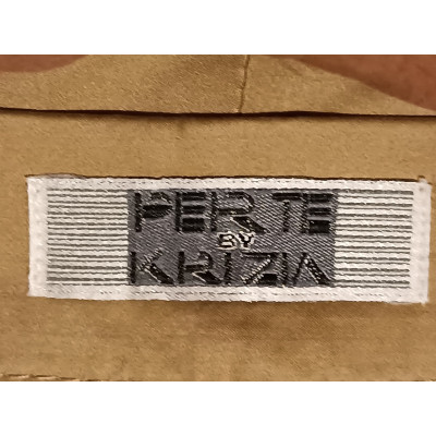 Krizia - Pantalone da donna in cotone beige gamba dritta-Italianfashionglam
