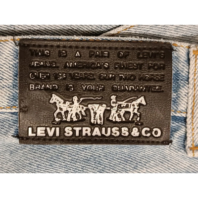 Levi Strauss - Blue jeans da donna cotone stinto 5 tasche - Italianfashionglam