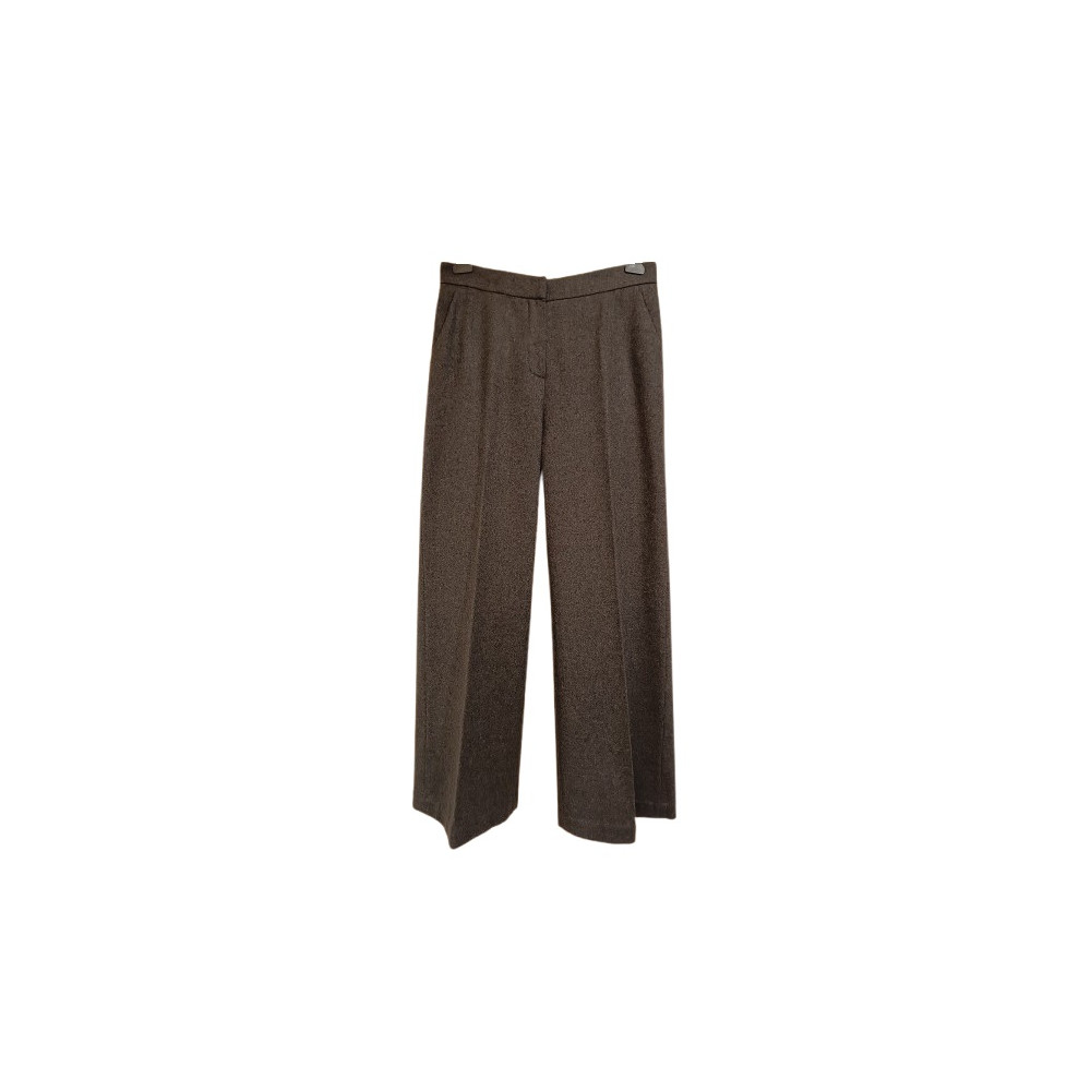 Intrend - Pantalone palazzo da donna in pura lana color grigio- Italianfashionglam Intrend - Pantalone palazzo da donna in pura lana color grigio- Italianfashionglam