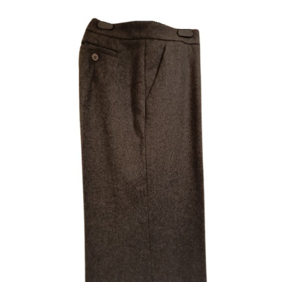 Intrend - Pantalone palazzo da donna in pura lana color grigio- Italianfashionglam
