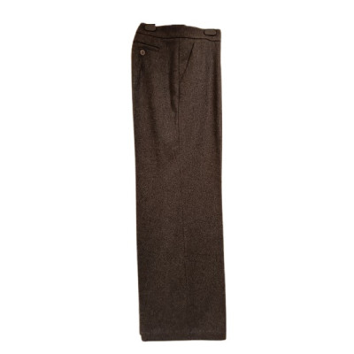 Intrend - Pantalone palazzo da donna in pura lana color grigio- Italianfashionglam