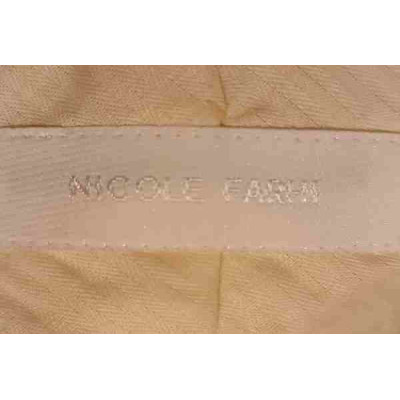 Nicole Farhi - Pantalone da donna in vellutino di cotone marrone -Italianfashionglam