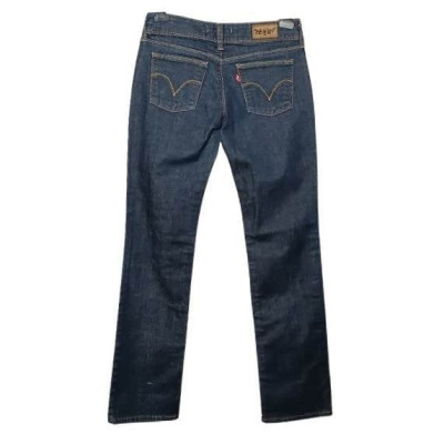 Levi Strauss - Blue jeans da donna in cotone straight fit - Italianfashionglam