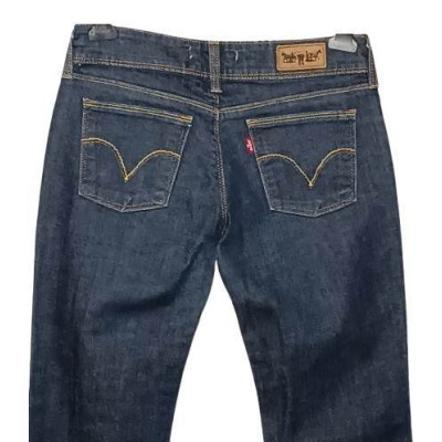 Levi Strauss - Blue jeans da donna in cotone straight fit - Italianfashionglam