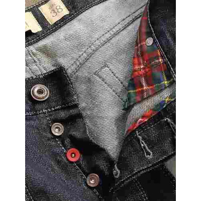 Jeckerson - Blue jeans glam uomo in cotone straight fit-Italianfashionglam
