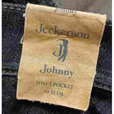 Jeckerson - Blue jeans glam uomo in cotone straight fit-Italianfashionglam