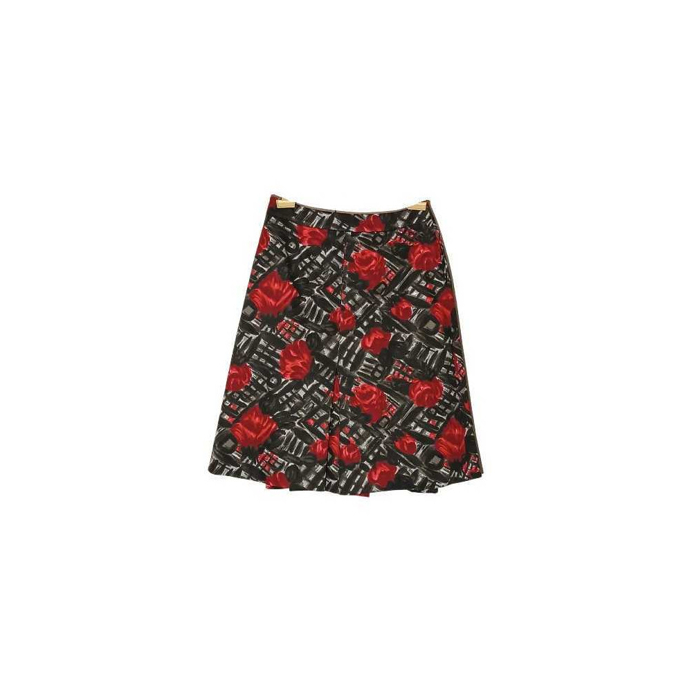 Sportmax - Gonna a pieghe svasata in cotone multicolor- Italianfashionglam Sportmax - Gonna a pieghe svasata in cotone multicolor- Italianfashionglam