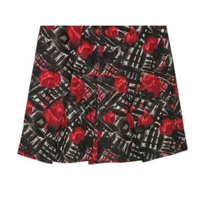 Sportmax - Gonna a pieghe svasata in cotone multicolor- Italianfashionglam