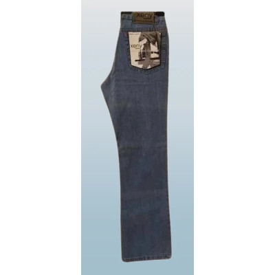 Xeny - Blue jeans vintage da uomo in cotone 5 tasche - Italianfashionglam
