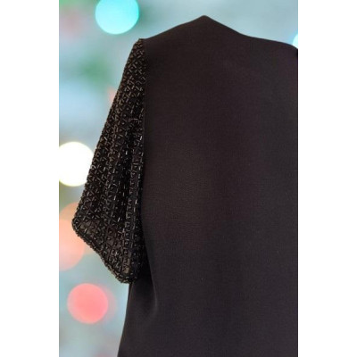 Luisa Spagnoli - Blusa elegante in poliestere colore nero - Italianfashionglam