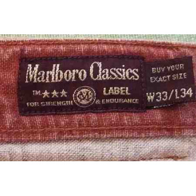 Marlboro Classics jeans orange da uomo in lino - BJU018 - Italianfashionglam