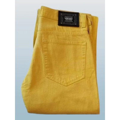 Versace Couture Jeans giallo da uomo 5 tasche - BJU006 - Italianfashionglam
