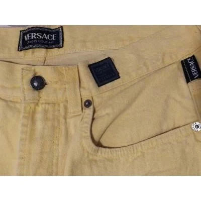 Versace Couture Jeans giallo da uomo 5 tasche - BJU006 - Italianfashionglam