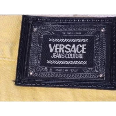 Versace Couture Jeans giallo da uomo 5 tasche - BJU006 - Italianfashionglam