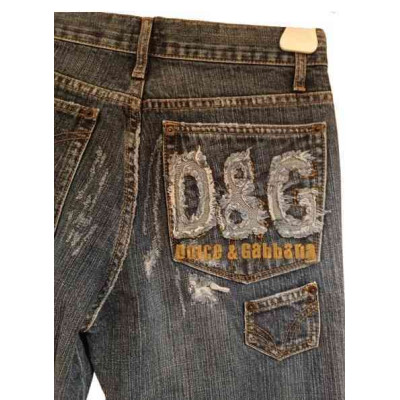 Blue jeans da uomo in cotone denim vintage. D&G - Bju013-Italianfashionglam