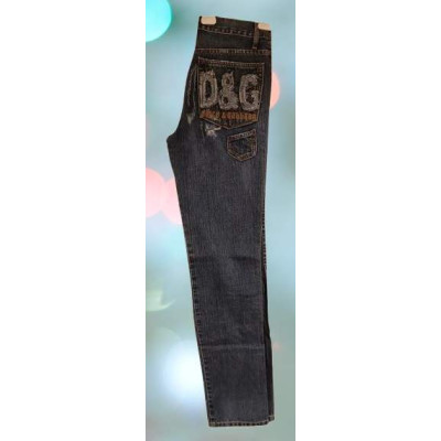 Blue jeans da uomo in cotone denim vintage. D&G - Bju013-Italianfashionglam