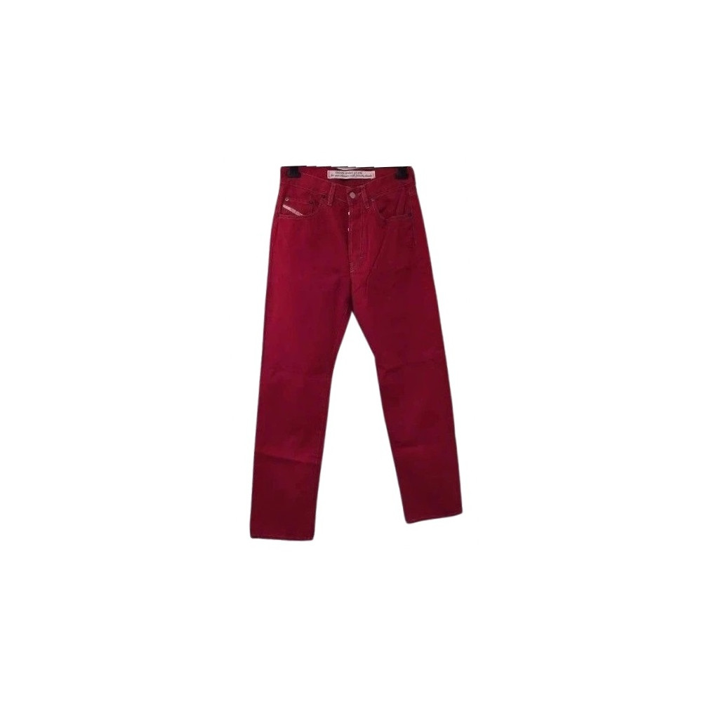 Diesel red Jeans da uomo denim 5 tasche - bju012 - Italianfashionglam Diesel red Jeans da uomo denim 5 tasche - bju012 - Italianfashionglam