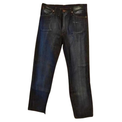 Rare - Blue jeans da uomo in cotone gamba dritta vintage-bju020-Italianfashionglam