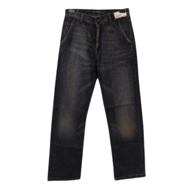 Gas blue jeans uomo denim vintage 5 tasche - bju010 - Italianfshionglam