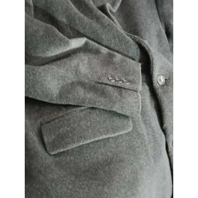 Guy Laroche - Cappotto da uomo in cashmere grigio scuro - acu014-Italianfashionglam