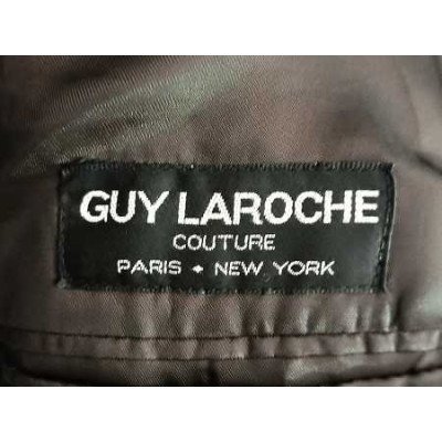 Guy Laroche - Cappotto da uomo in cashmere grigio scuro - acu014-Italianfashionglam