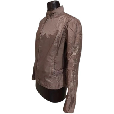 Brema - giubbino da donna in tessuto tecnico marrone- giud003-Italianfashionglam