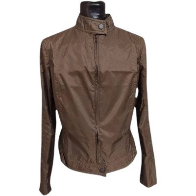 Brema-Giubbino da donna in nylon color marrone - giud002-Italianfashionglam