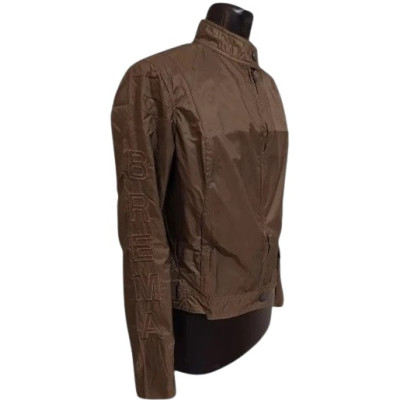 Brema-giubbino da donna in nylon color marrone - giud002-Italianfashionglam