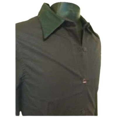 Casucci - Blusa in puro cotone ed ecopelle color marrone