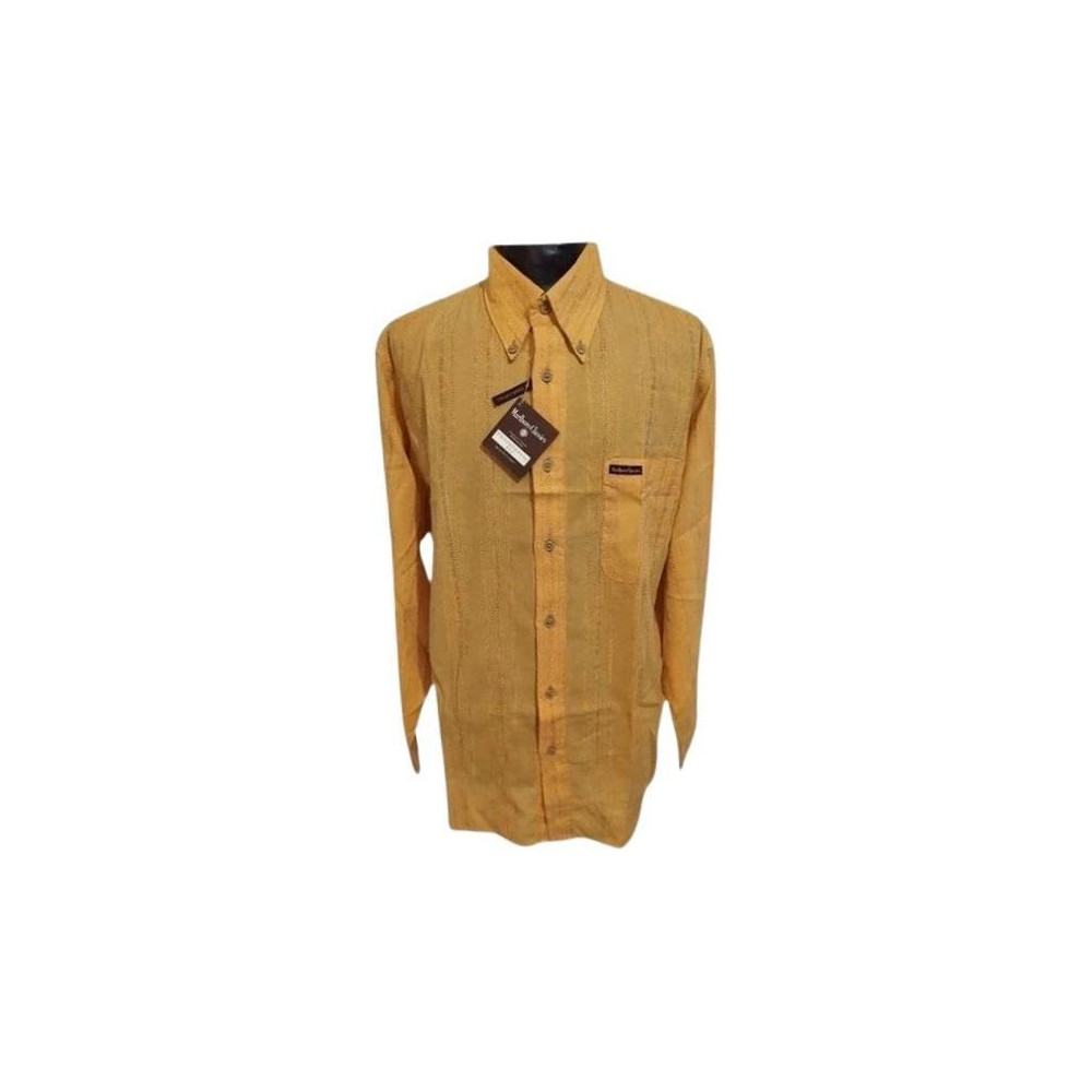 Marlboro Classics - Camicia da uomo in cotone arancione-camu009-Italianfashionglam Marlboro Classics - Camicia da uomo in cotone arancione-camu009-Italianfashionglam