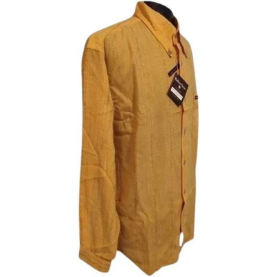 Marlboro Classics - Camicia da uomo in cotone arancione-camu009-Italianfashionglam