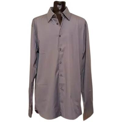 Prada - Camicia luxury uomo in puro cotone color grigio - camu027-Italianfashionglam
