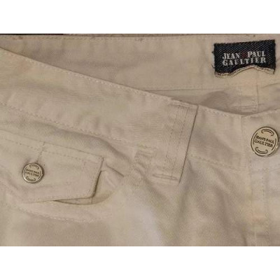 Jean Paul Gaultier white jeans donna 5 tasche - bjd094 - Italianfashionglam