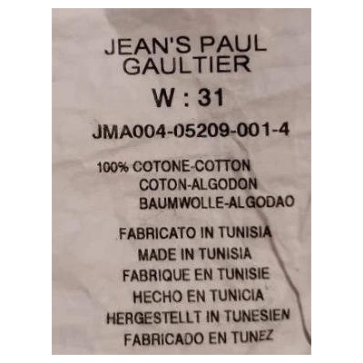Jean Paul Gaultier white jeans donna 5 tasche - bjd094 - Italianfashionglam